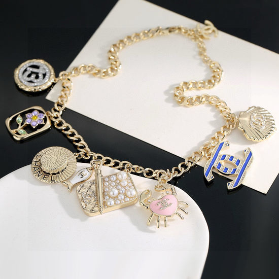 Chanel Marine Themed Pendant Necklace Adjustable