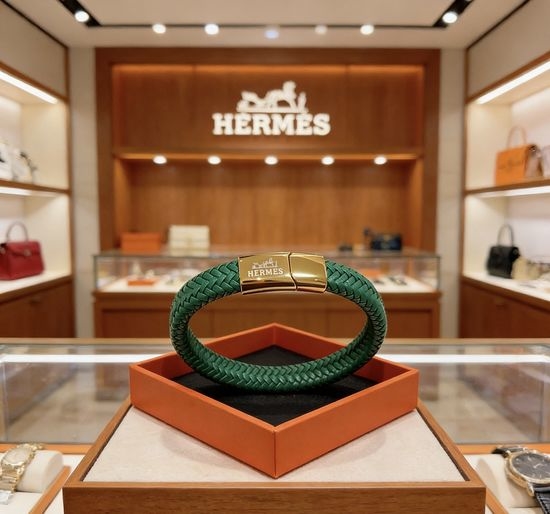 Hermes Handwoven Leather Bracelet Classic Design