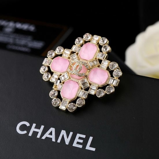 Chanel Delicate Pink Diamond Brooch