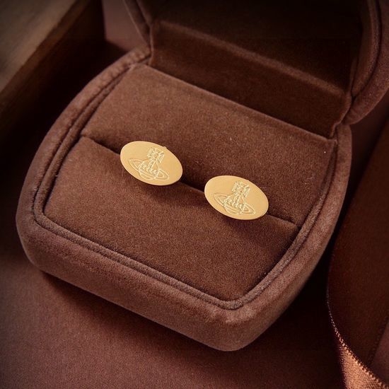 Vivienne Westhood Saturn Design Lovely Stud Earrings
