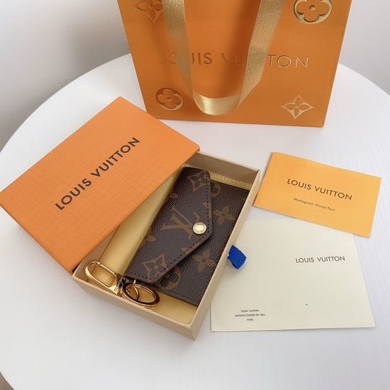 Louis Vuitton LV Monogram Canvas Card Holder Keychain