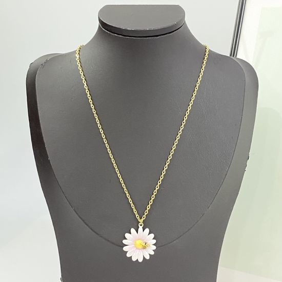 Christian Dior CD Romantic Flower Necklace Elegant Design