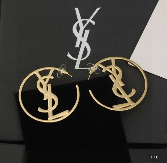 Yves Saint Laurent YSL Exquisite Crafted Premium Brass Brooch