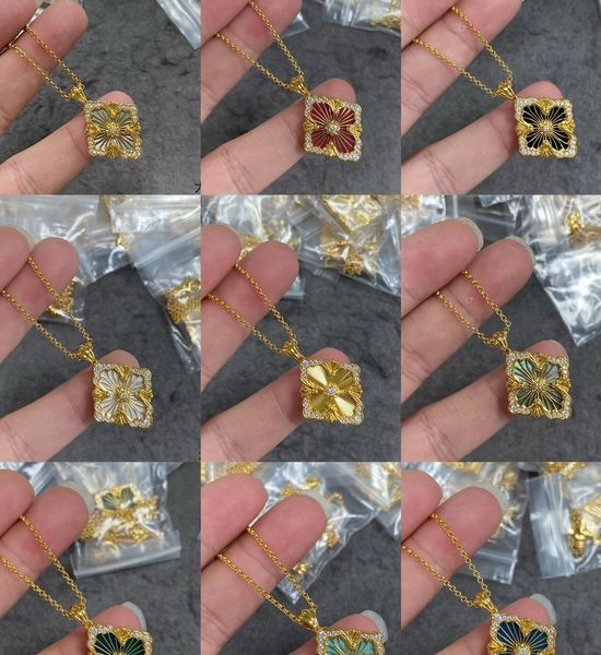 Buccellati Large Diamond Pendant Necklace Elegant Jewelry