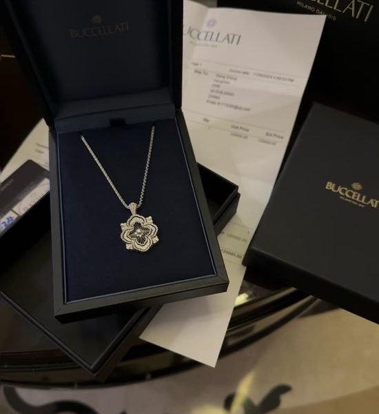 Buccellati Hollow Openwork Necklace Premium Stylish Jewelry