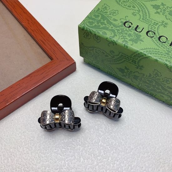 Gucci Bow Mini Hair Claw Clips Pair