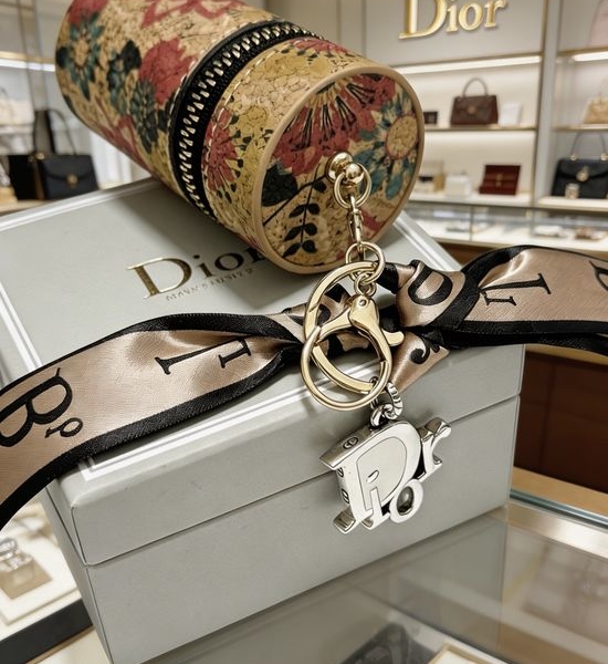 Christian Dior CD Vintage Design Bag Charm Keychain