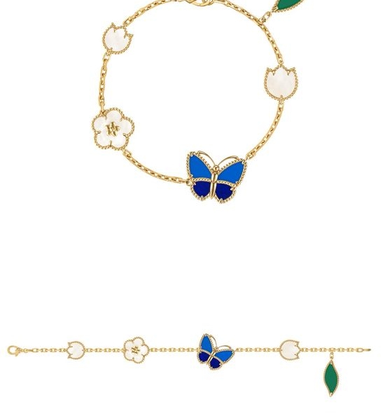 Van Cleef & Arpels VCA Lucky Butterfly Five Flower Bracelet