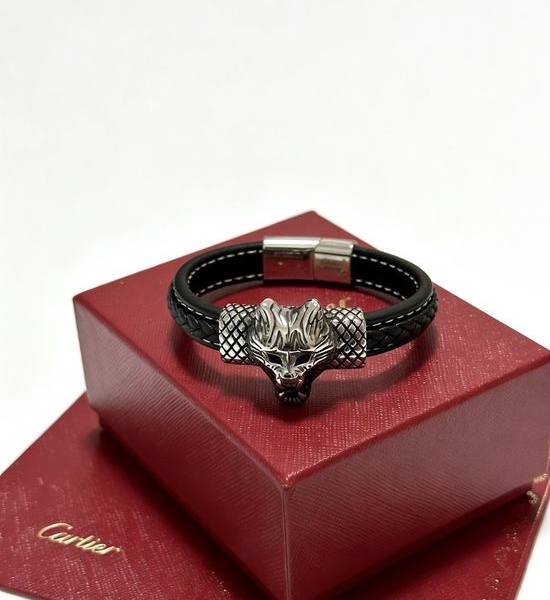 Cartier Leather Material Elegant Classic Bracelet