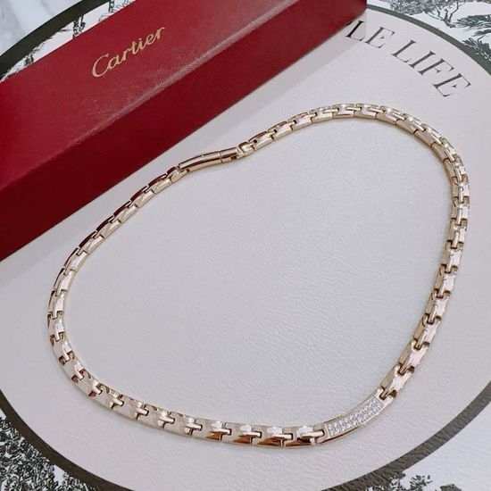 Cartier Gold Material Elegant Classic Necklace
