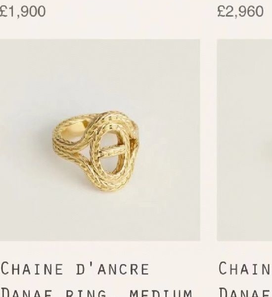Hermes Classic Decorative Daily Wear Ring