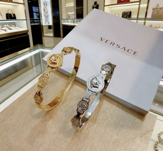 Versace Classic Bracelet with Rhinestone Inlays