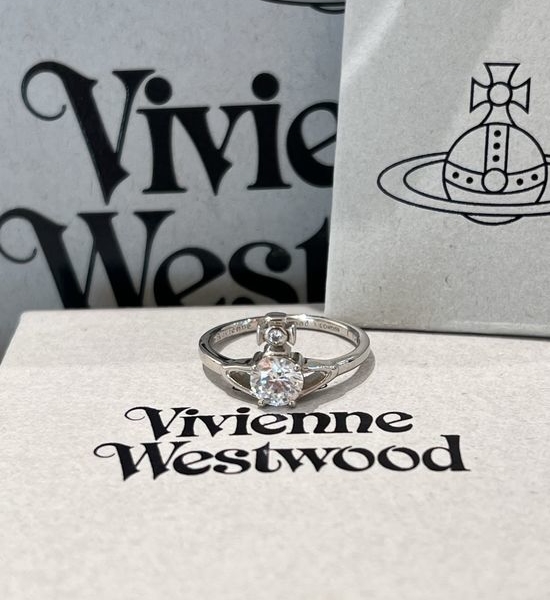 Vivienne Westhood Saturn Paved Diamond Pendant Necklace