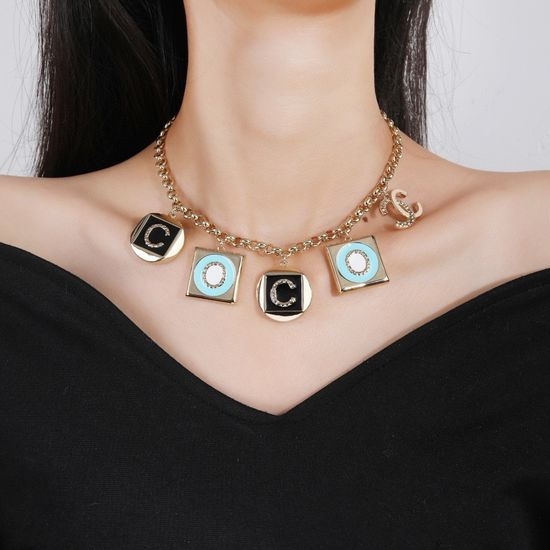 Chanel Classic Brass Double C Necklace