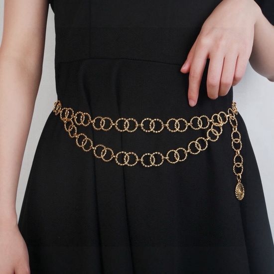 Chanel Classic Logo Waist Chain Versatile Accessory