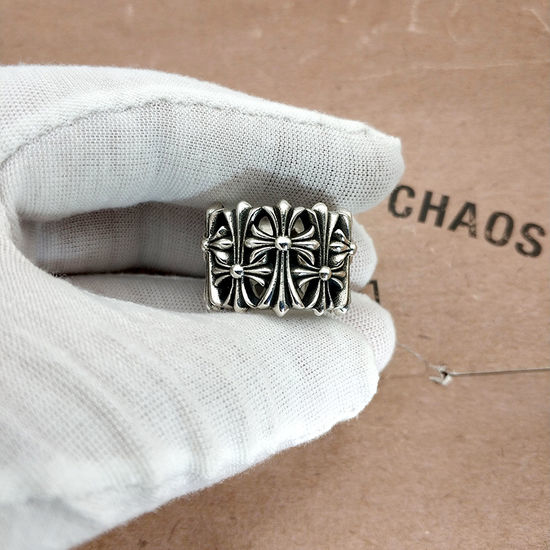 Chrome Hearts Vintage Style Ring Punk Style Fashion Jewelry
