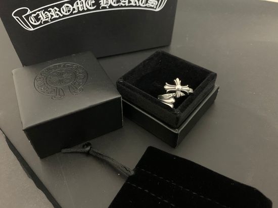 Chrome Hearts Cross Flower Twisted Open Ring