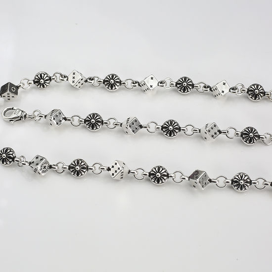 Chrome Hearts Cross Dice Stitching Necklace
