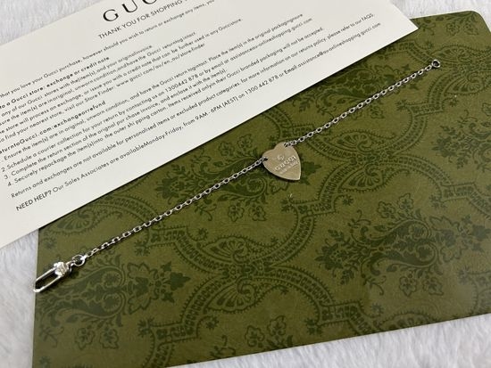 Gucci Heart Double Buckle Bracelet