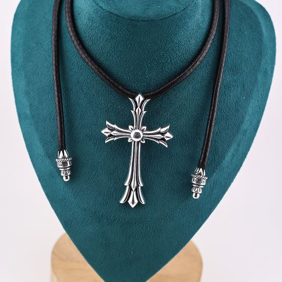 Chrome Hearts Bolo Style Leather Cord Necklace