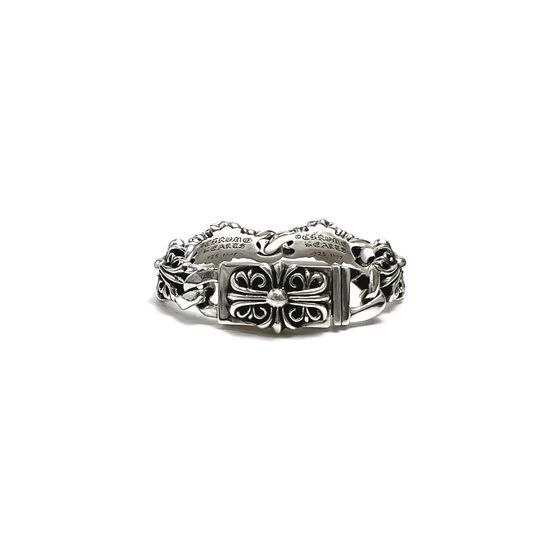 Chrome Hearts Wide Cross Pattern Chain Bracelet