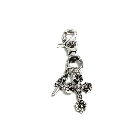 Chrome Hearts Flame Cross Sword Keychain