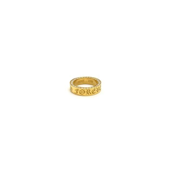 Chrome Hearts 22K Gold Plated Vintage Ring