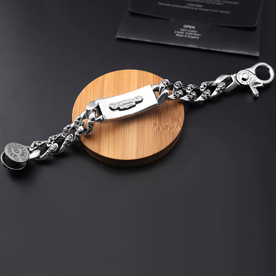 Chrome Hearts Lobster Clasp Cross Bracelet