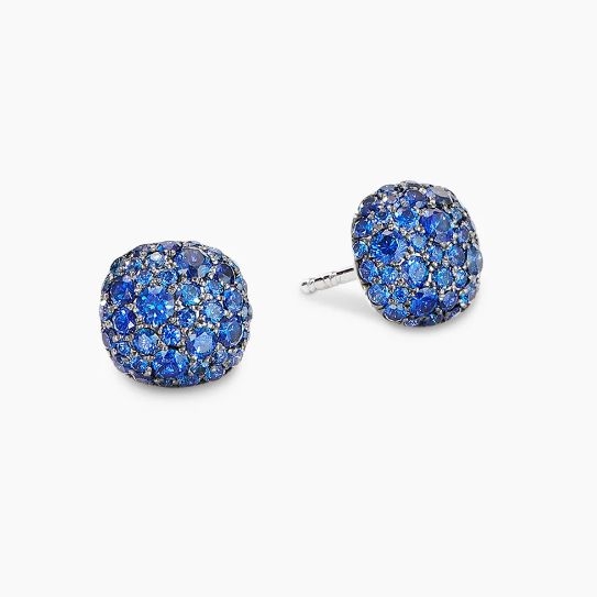 David Yurman Blue Diamond Stud Earrings