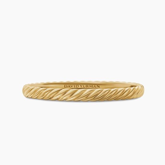 David Yurman Carved Wave Bangle Timeless Elegant Jewelry