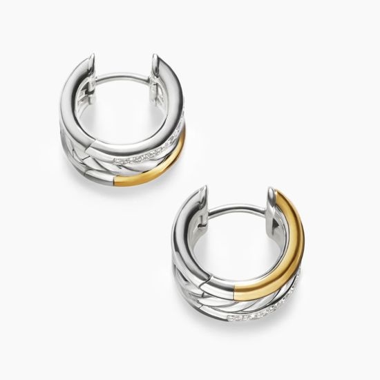 David Yurman 14mm Hoop Design Earrings