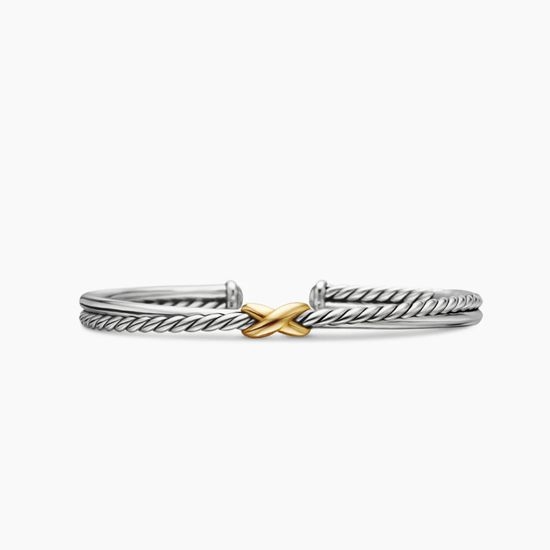 David Yurman Twisted Cross X Pattern Bangle
