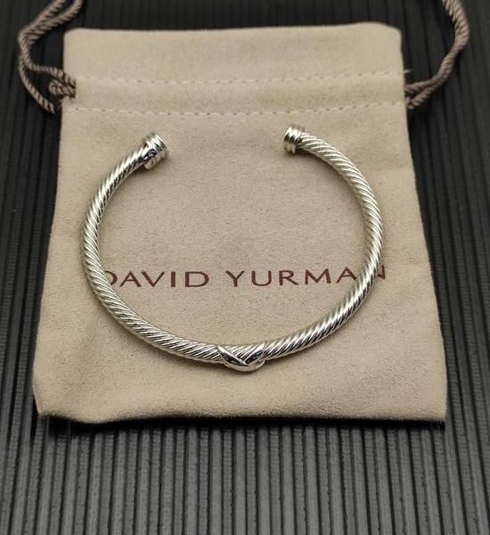 David Yurman Sterling Silver Single Cuff Bracelet